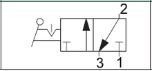 Load image into Gallery viewer, API A1MA132LT Manual Valve 1/8&quot;, 3/2 Push Pull - Watson Machinery Hydraulics Pneumatics