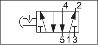 Load image into Gallery viewer, API A1MA151TT Manual Valve 1/8", 5/2, Push Pull - Watson Machinery Hydraulics Pneumatics