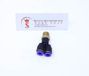 (CTX-6-02) Watson Pneumatic Fitting Branch Y 6mm to 1/4" Thread BSP (Made in Taiwan)