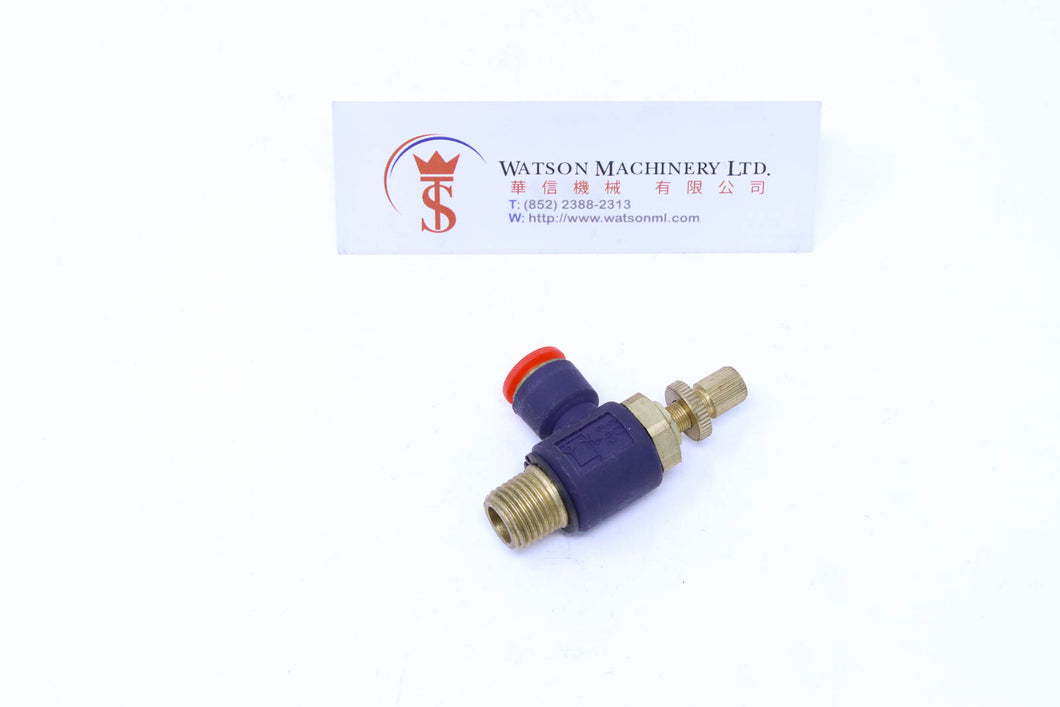 (CTF-8-02) Watson Pneumatic Fitting Flow Control 8mm to 1/4
