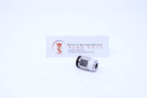 (CTC-10-03) Watson Pneumatic Fitting Straight Connector Push-In Fitting 10mm to 3/8" Thread BSP (Made in Taiwan)