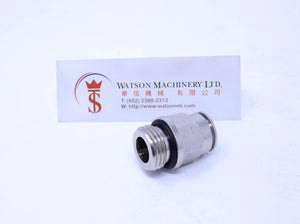 HB041412 14mm to 1/2" Straight Parallel Male Brass Push-In Fitting