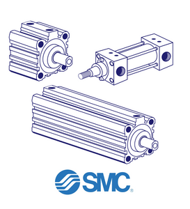 SMC C95SDB125-1000-XC6 Pneumatic Cylinder