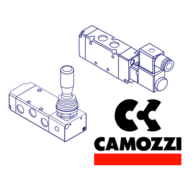 Camozzi 902 G2A Single Sub-Base with Rear Outlet, Directional Control Solenoid Valve