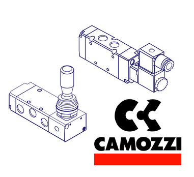 Camozzi 284 870 5/3 3 Position Selector Switch, Series 2, Manually Operated Console Mini Directional Control Valve