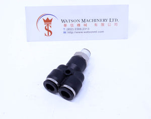 (CTX-8-01) Watson Pneumatic Fitting Branch Y 8mm to 1/8" Thread BSP (Made in Taiwan)