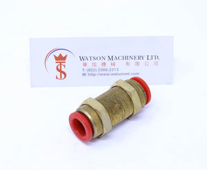 (CTM-10) Watson Pneumatic Fitting Bulkhead Union Push-in 10mm (Made in Taiwan)