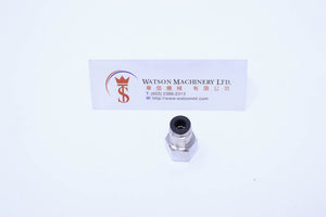 (CTCC-6-02) Watson Pneumatic Fitting Straight Connector Push-In Fitting 4mm to 1/4" Female Thread BSP (Made in Taiwan)