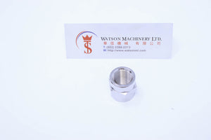 API A0073838 3/8" Female to 3/8" Female Standard Pneumatic Fitting (Nickel Plated Brass) (Made in Italy) - Watson Machinery Hydraulics Pneumatics