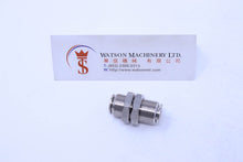 Load image into Gallery viewer, API R270808 Bulkhead 8mm Push-in Fitting (Nickel Plated Brass) (Made in Italy) - Watson Machinery Hydraulics Pneumatics
