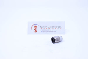 (CTC-8-02) Watson Pneumatic Fitting Straight Connector Push-In Fitting 8mm to 1/4" Thread BSP (Made in Taiwan)