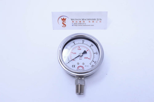 Watson Stainless Steel 150K Bottom Connection Pressure Gauge