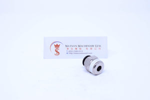 (CTC-12-02) Watson Pneumatic Fitting Straight Connector Push-In Fitting 12mm to 1/4" Thread BSP (Made in Taiwan)