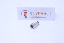 Load image into Gallery viewer, API R130418 1/8&quot; Female to 4mm Push-in Fitting (Nickel Plated Brass) (Made in Italy) - Watson Machinery Hydraulics Pneumatics