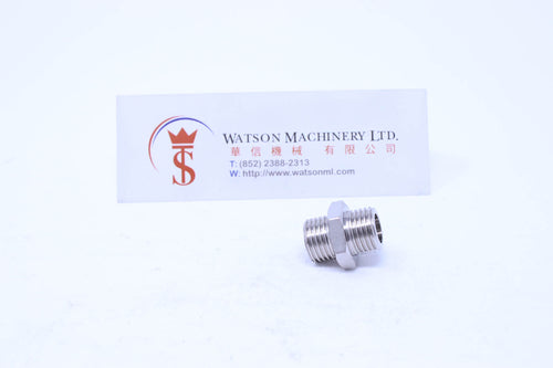 API A0051414 Standard Pneumatic Fitting (Nickel Plated Brass) (Made in Italy) - Watson Machinery Hydraulics Pneumatics