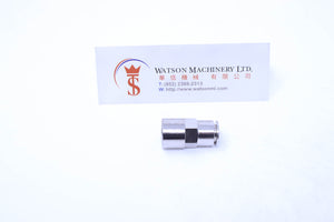 API R130814 1/4" Female to 8mm Push-in Fitting (Nickel Plated Brass) (Made in Italy) - Watson Machinery Hydraulics Pneumatics