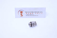 Load image into Gallery viewer, API R120814 1/4&quot; to 8mm Push-in Fitting (Nickel Plated Brass) (Made in Italy) - Watson Machinery Hydraulics Pneumatics