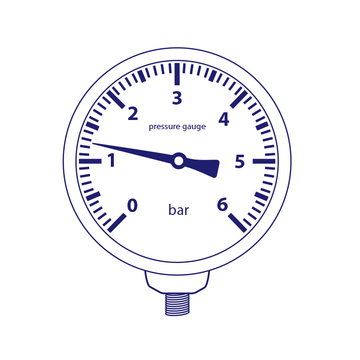 Watson Stainless Steel 250K FA Back Connection Pressure Gauge
