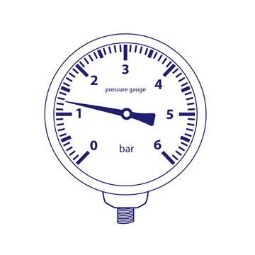 Watson Stainless Steel 10K Bottom Connection Pressure Gauge AC-A