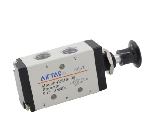 Airtac 4L31010G Push Pull Valve, 5/2 Way