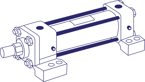 Jufan HC-100-150 Hydraulic Cylinder (Made in Taiwan)