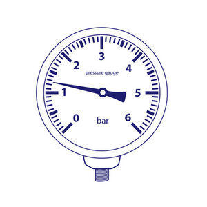 API MR63B012 1/4 Ø63 12bar pressure gauge