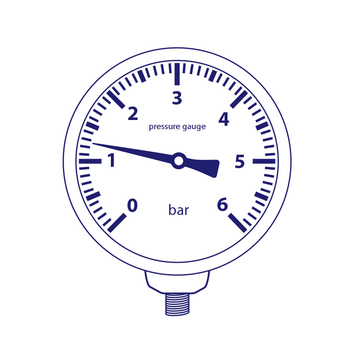 Metal Work ACC.M 40 1/8 12 Pressure Gauge (9700101)